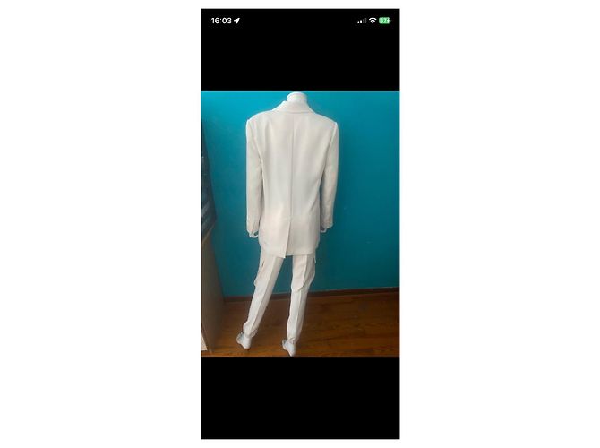 Parosh Completo con pantaloni cargo beige Bianco - vista 9