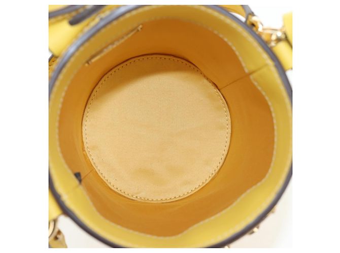 Miu Miu Vintage Leather Giallo - vista 5