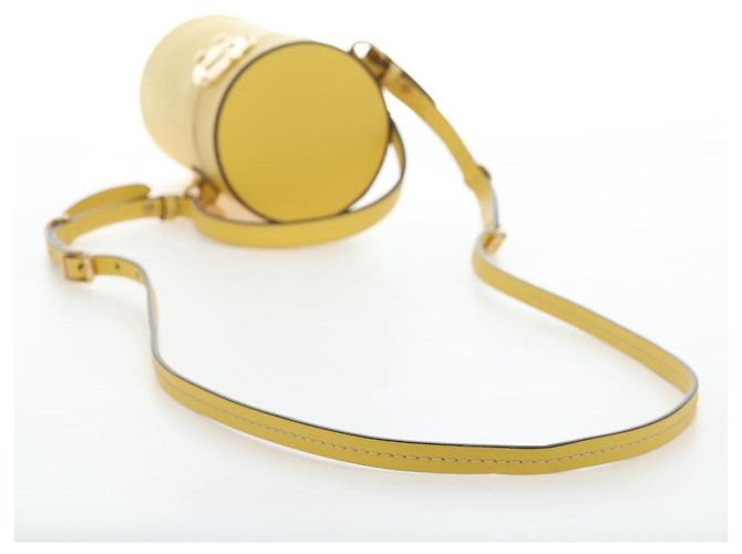Miu Miu Vintage Leather Giallo - vista 7