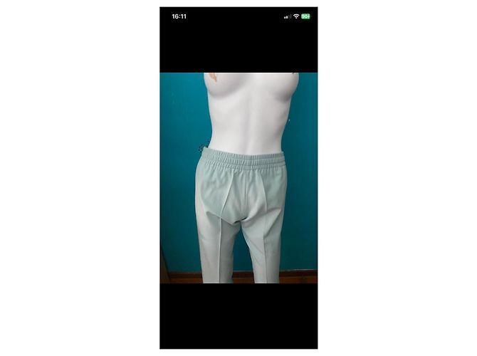Zadig & Voltaire hellblaue Hose mit irisierendem Streifen - Ansicht 3