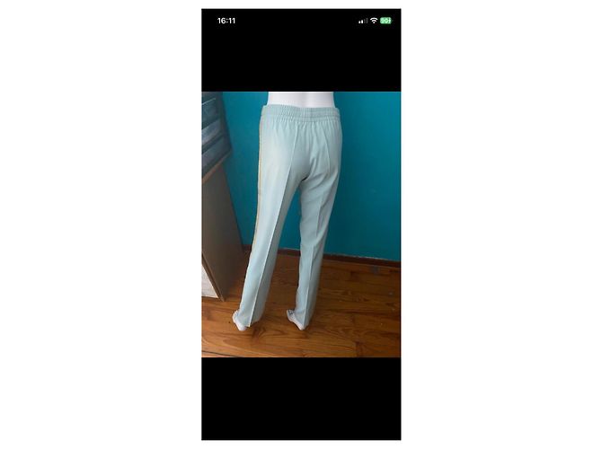 Zadig & Voltaire hellblaue Hose mit irisierendem Streifen - Ansicht 7