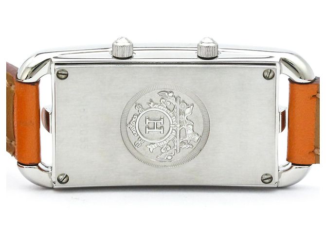 Hermès Hermes Cape Cod Double Tour Quartz Stainless Steel and Leather 20 - vista 6
