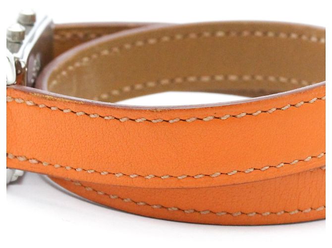 Hermès Hermes Cape Cod Double Tour Quartz Stainless Steel and Leather 20 - vista 7