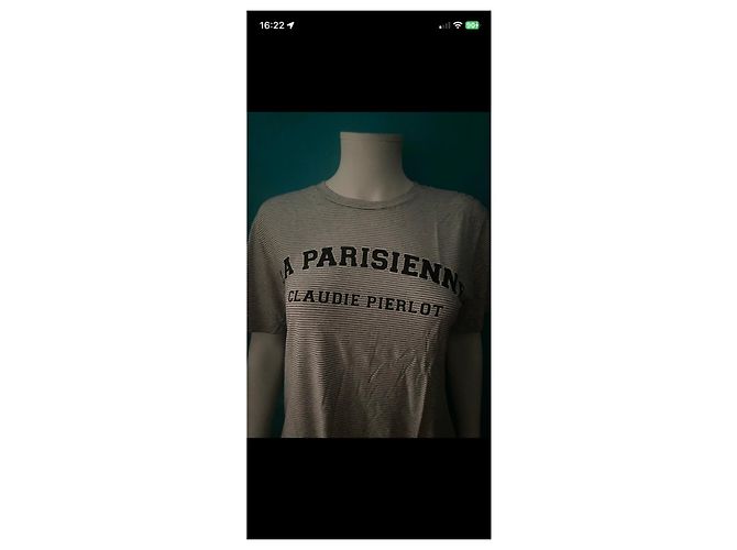 Claudie Pierlot Camiseta de algodón a rayas "La Parisienne" - vista 2