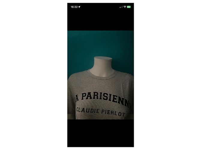 Claudie Pierlot Camiseta de algodón a rayas "La Parisienne" - vista 3