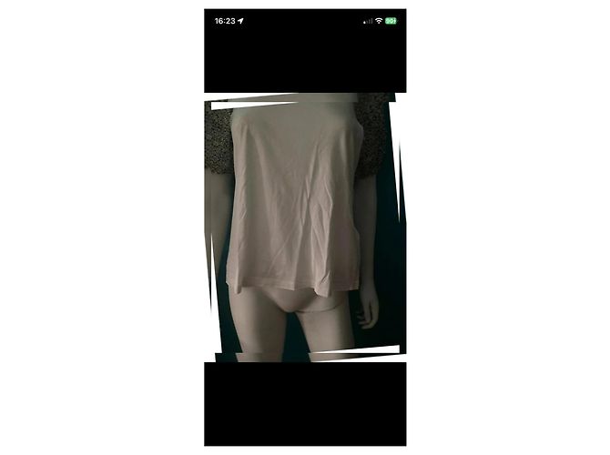 Maje Camiseta blanca con mangas abullonadas Blanco - vista 2