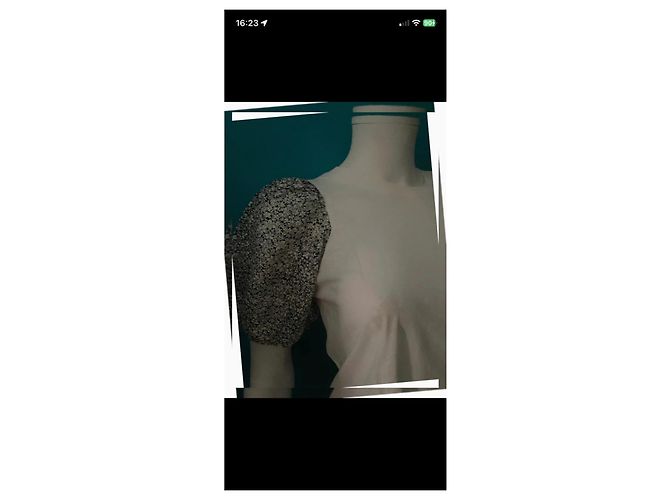 Maje Camiseta blanca con mangas abullonadas Blanco - vista 3