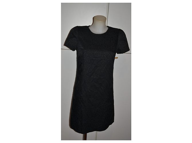 Pinko Kurzes schwarzes Kleid mit Jacquard-Muster - Ansicht 2