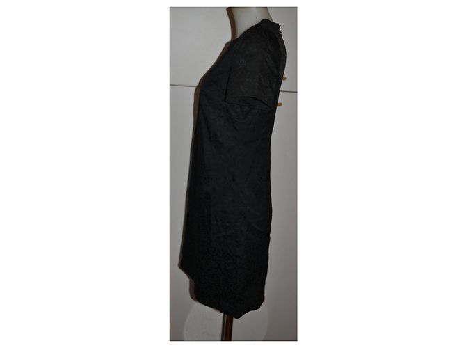 Pinko Kurzes schwarzes Kleid mit Jacquard-Muster - Ansicht 3
