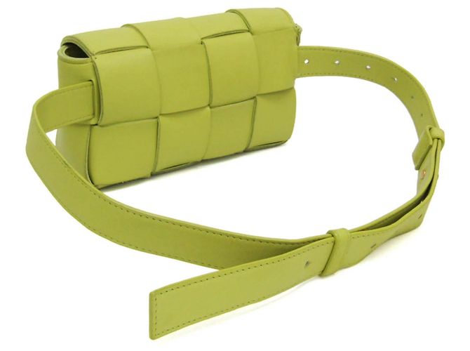 Bottega Veneta Cassette Leather Large Verde - vista 2