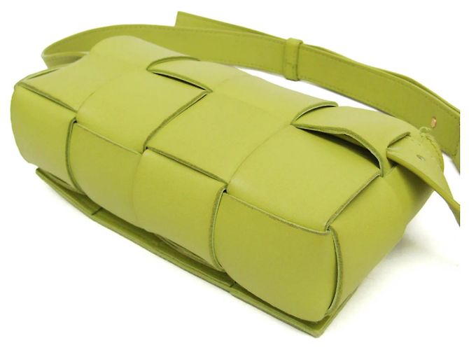 Bottega Veneta Cassette Leather Large Verde - vista 6