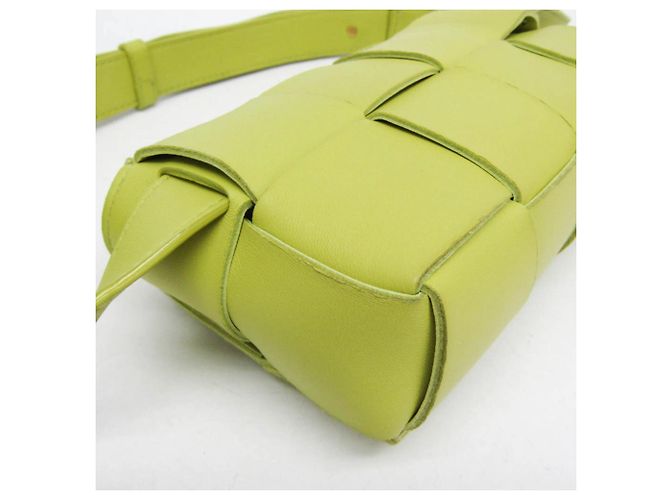 Bottega Veneta Cassette Leather Large Verde - vista 7