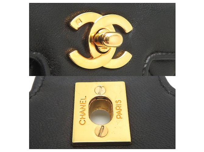 Borsa a tracolla Chanel Matelassé Diana Flap Nero - vista 10