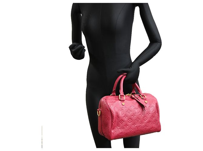 Borsa Louis Vuitton Speedy Bandoulière 25 in Jaipur Rosa - vista 9