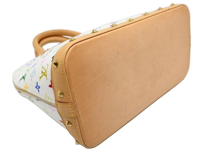 Borsa Louis Vuitton Alma PM Bianco - vista 3