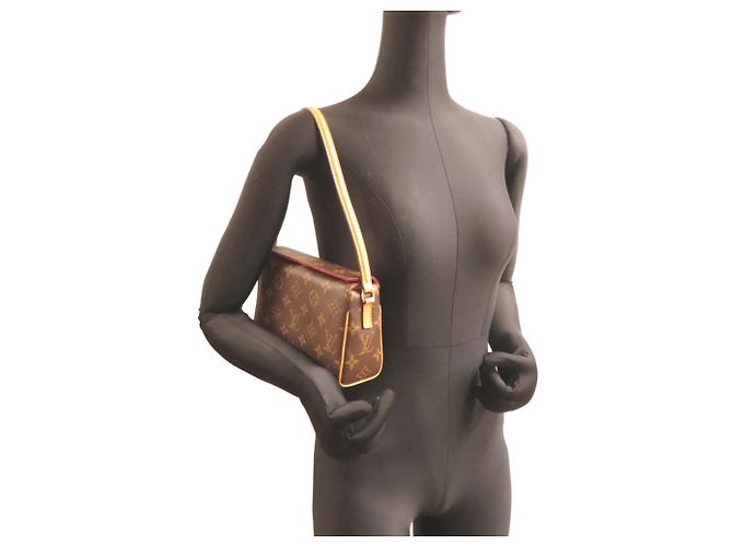 Borsa a tracolla Louis Vuitton Recital da donna M51900 Marrone - vista 8