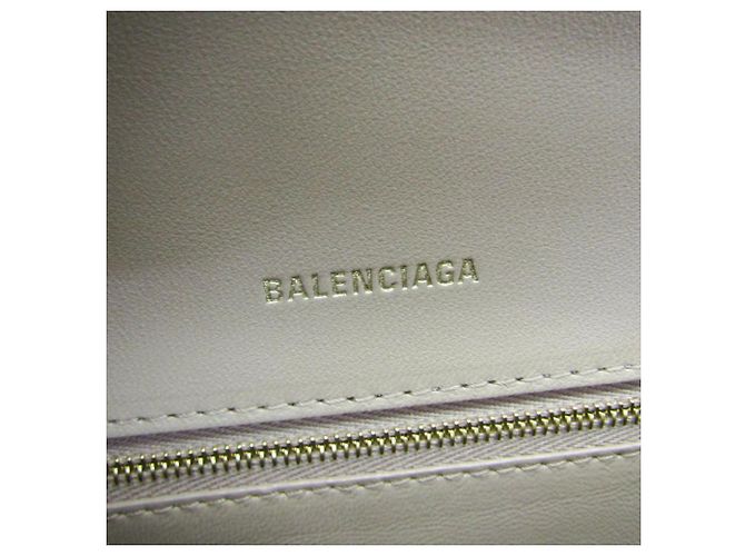 Balenciaga Hourglass Crocodile Embossed Medium Rosa - vista 4