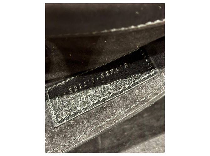 Clutch in pelle borchiata nera Saint Laurent Nero - vista 4