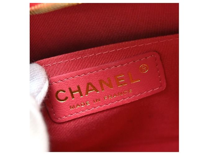 Chanel Timeless CC Octagon Camera Case Quilted Lambskin Mini Rosa - vista 4