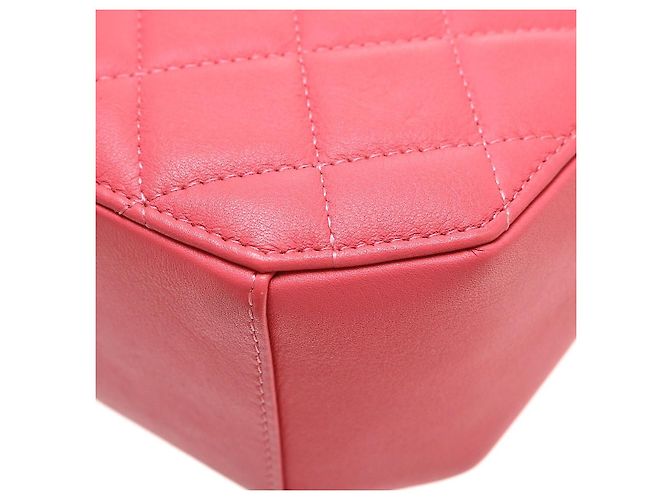 Chanel Timeless CC Octagon Camera Case Quilted Lambskin Mini Rosa - vista 6