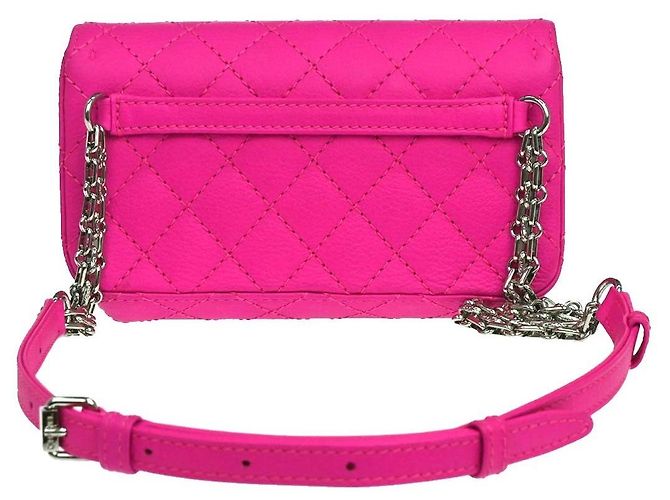 Chanel Reissue 2.55 Flap Clutch em couro de bezerro matelassé envelhecido Rosa - vista 2