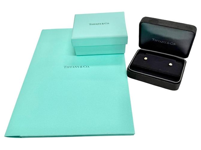 Orecchini a lobo Tiffany & Co. By the Yard in oro giallo 18K e diamanti D'oro - vista 2