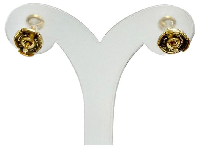 Orecchini a lobo Tiffany & Co. By the Yard in oro giallo 18K e diamanti D'oro - vista 3