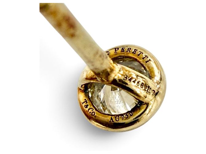 Orecchini a lobo Tiffany & Co. By the Yard in oro giallo 18K e diamanti D'oro - vista 7