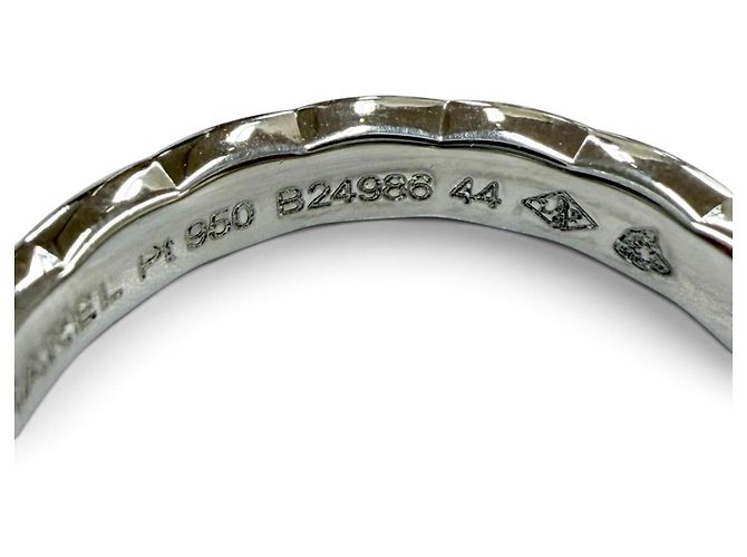 Anello Chanel J11387 Coco Crush in Platino 950 e Diamanti - vista 7
