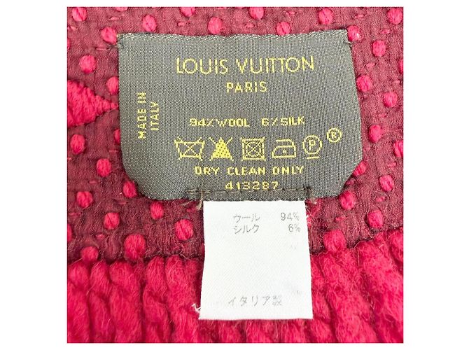 Louis Vuitton Ruby Monogram Stole Red - view 7