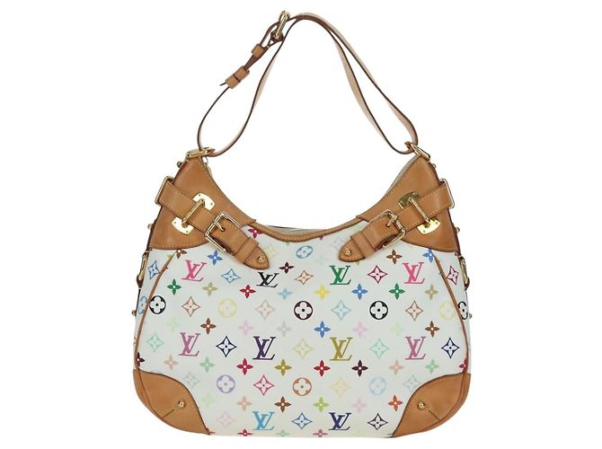 LOUIS VUITTON Monogram Multicolor Greta Hand Bag White M40195 LV - Ansicht 13