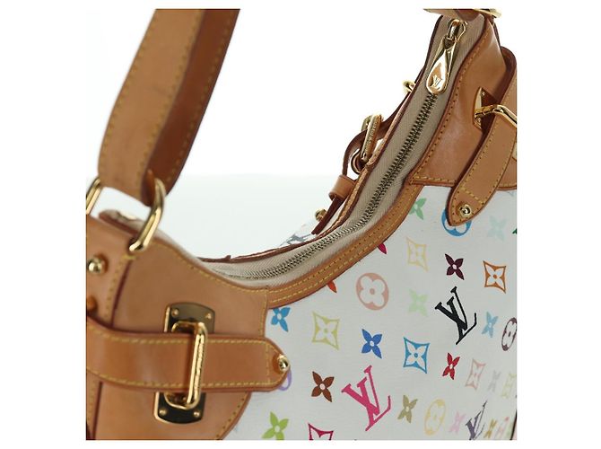 LOUIS VUITTON Monogram Multicolor Greta Hand Bag White M40195 LV - Ansicht 7