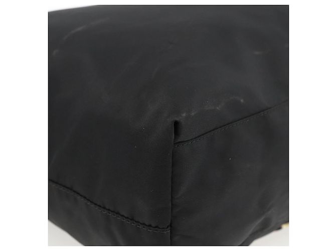 PRADA Tote Bag Nylon Black Silver - vista 16