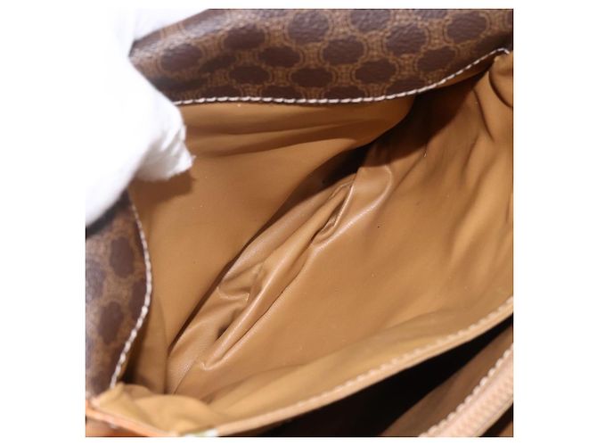 Céline CELINE Macadam Canvas Shoulder Bag PVC Leather Brown Gold - vista 23