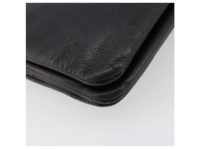 Céline CELINE Trio Shoulder Bag Cuir Noir Or - vue 13