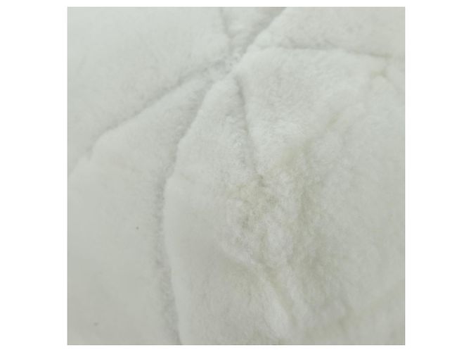 PRADA Bolsa Tote em Tosquia Mouton White Silver - vista 12
