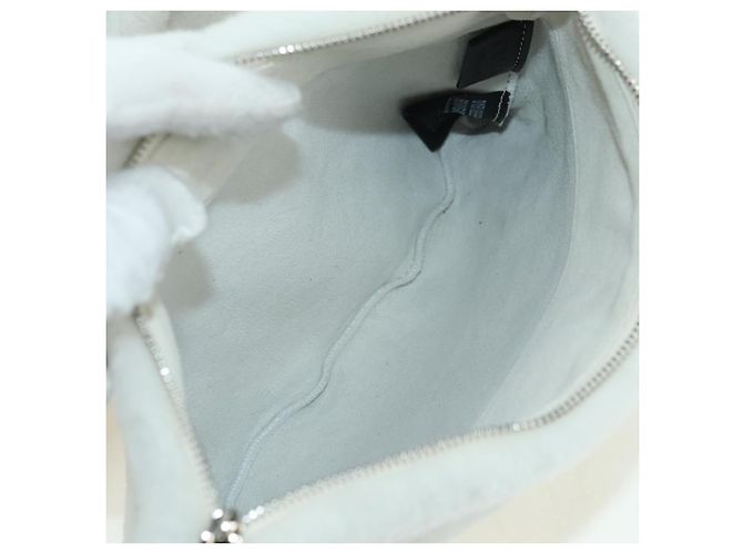 PRADA Bolsa Tote em Tosquia Mouton White Silver - vista 17