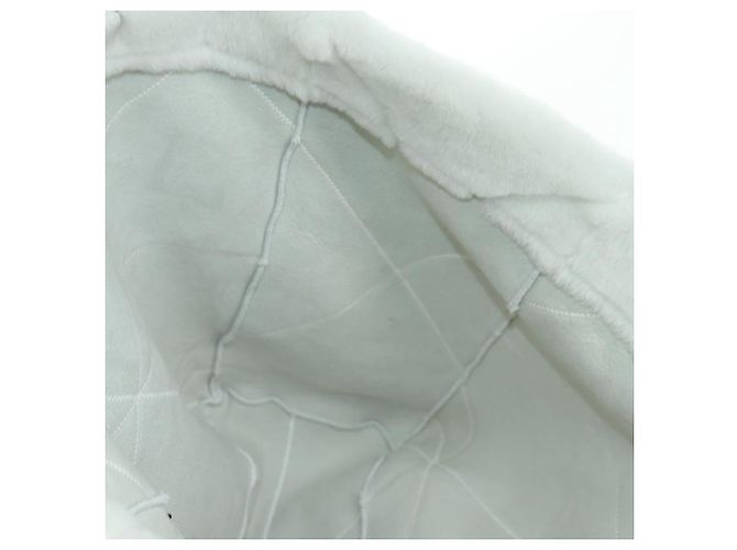 PRADA Bolsa Tote em Tosquia Mouton White Silver - vista 21