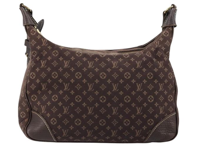 LOUIS VUITTON Monogram Mini Lin Boulogne Bag Brown Ebene M95225 LV - vista 13