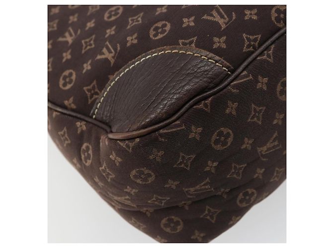 LOUIS VUITTON Monogram Mini Lin Boulogne Bag Brown Ebene M95225 LV - vista 16