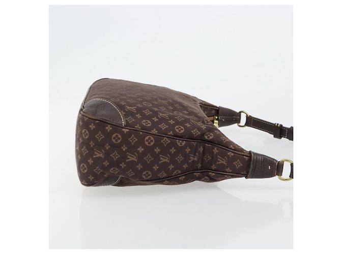 LOUIS VUITTON Monogram Mini Lin Boulogne Bag Brown Ebene M95225 LV - vista 3