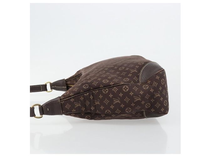 LOUIS VUITTON Monogram Mini Lin Boulogne Bag Brown Ebene M95225 LV - vista 4