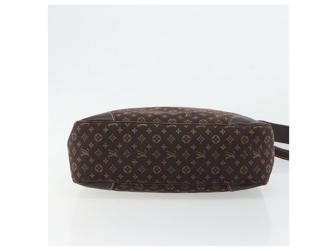 LOUIS VUITTON Monogram Mini Lin Boulogne Bag Brown Ebene M95225 LV - vista 5