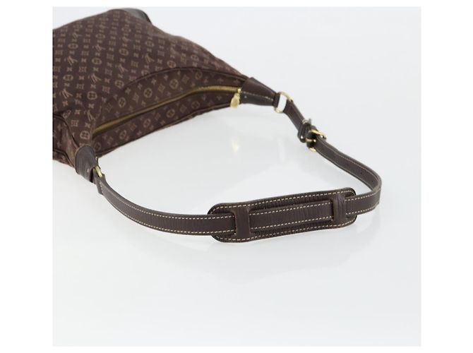 LOUIS VUITTON Monogram Mini Lin Boulogne Bag Brown Ebene M95225 LV - vista 7