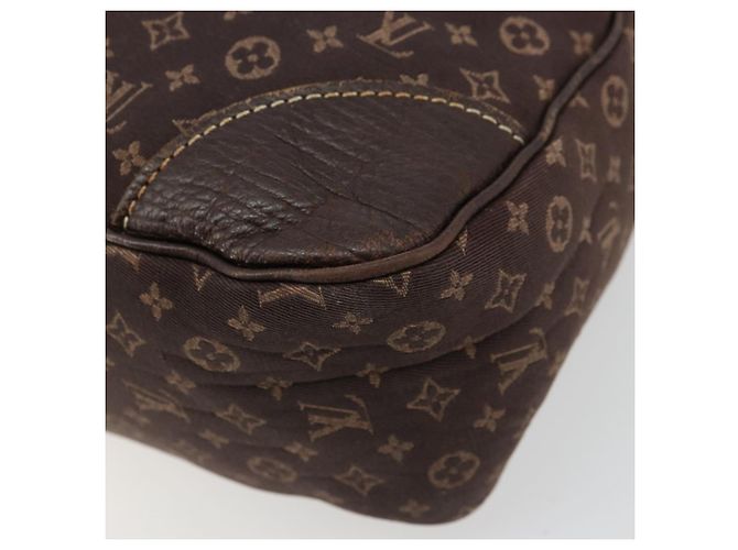 LOUIS VUITTON Monogram Mini Lin Boulogne Bag Brown Ebene M95225 LV - vista 9