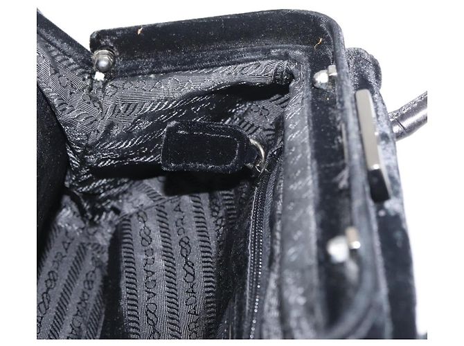 PRADA Handtasche Velor Black - Ansicht 19