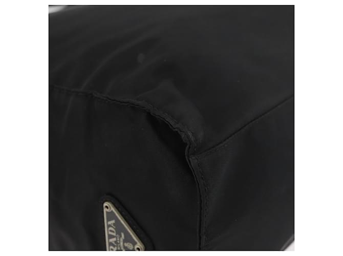 PRADA Hand Bag Nylon Black Silver - vista 12