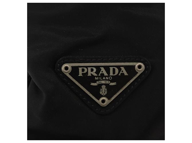 PRADA Hand Bag Nylon Black Silver - vista 14