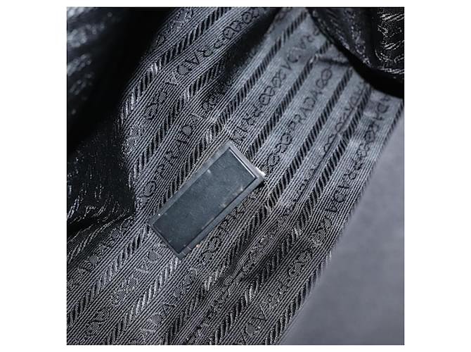 PRADA Hand Bag Nylon Black Silver - vista 17