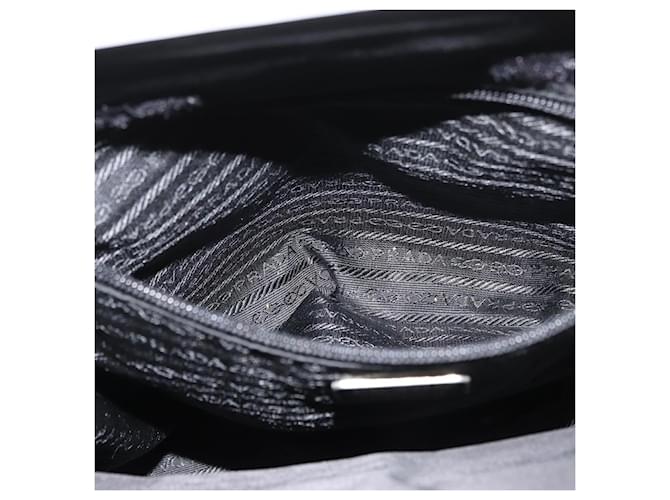 PRADA Hand Bag Nylon Black Silver - vista 21